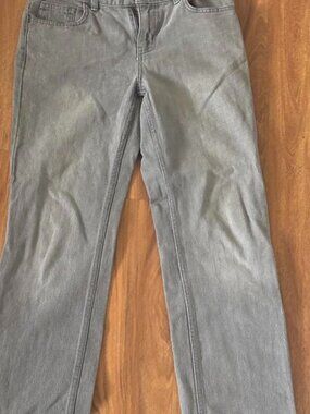 Cat & Jack Gray Relaxed Straight Jeans Kids Size 14